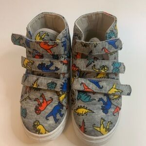 Fabkids Colorful Dinosaur Print Sneakers